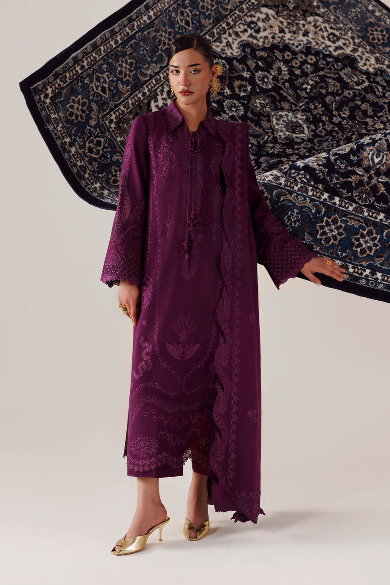 Qalamkar | Q Line Linen 26 | QLW-07 MAHEEN - by Libasekhas UK - Registered Vendor of : Qalamkar - 100% Original Designer Dress