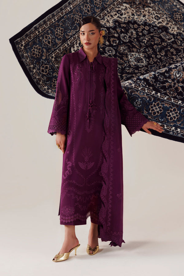 Qalamkar | Q Line Linen 26 | QLW-07 MAHEEN - by Libasekhas UK - Registered Vendor of : Qalamkar - 100% Original Designer Dress