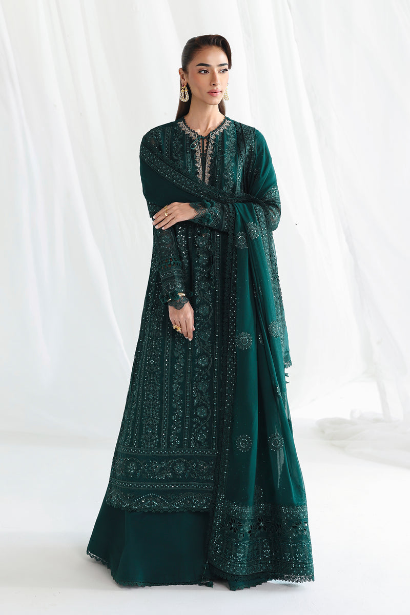Qalamkar | Chiffon 26 | QCC-05 JANAAN - by Libasekhas UK - Registered Vendor of : Qalamkar - 100% Original Designer Dress