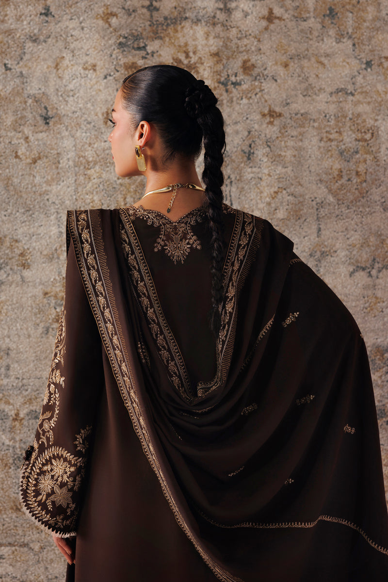 Qalamkar | Q Line Linen 26 | QLW-04 SHAHEEN - by Libasekhas UK - Registered Vendor of : Qalamkar - 100% Original Designer Dress