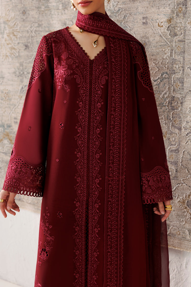 Qalamkar | Q Line Linen 26 | QLW-08 NEIRAH - by Libasekhas UK - Registered Vendor of : Qalamkar - 100% Original Designer Dress