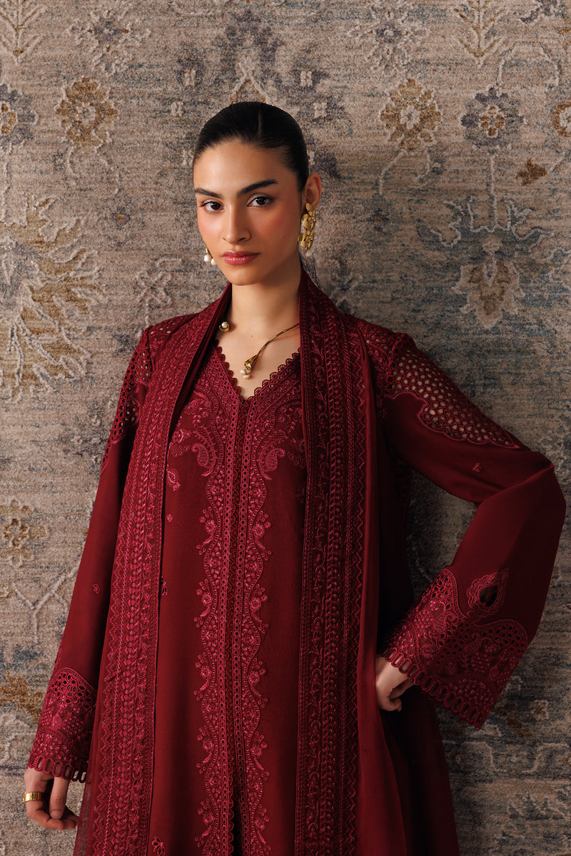 Qalamkar | Q Line Linen 26 | QLW-08 NEIRAH - by Libasekhas UK - Registered Vendor of : Qalamkar - 100% Original Designer Dress