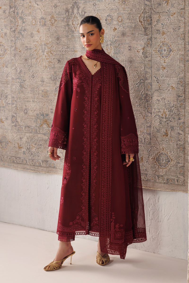 Qalamkar | Q Line Linen 26 | QLW-08 NEIRAH - by Libasekhas UK - Registered Vendor of : Qalamkar - 100% Original Designer Dress