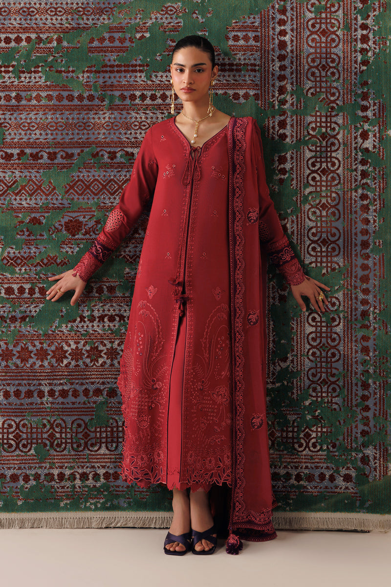 Qalamkar | Q Line Linen 26 | QLW-03 ZAIRA - by Libasekhas UK - Registered Vendor of : Qalamkar - 100% Original Designer Dress
