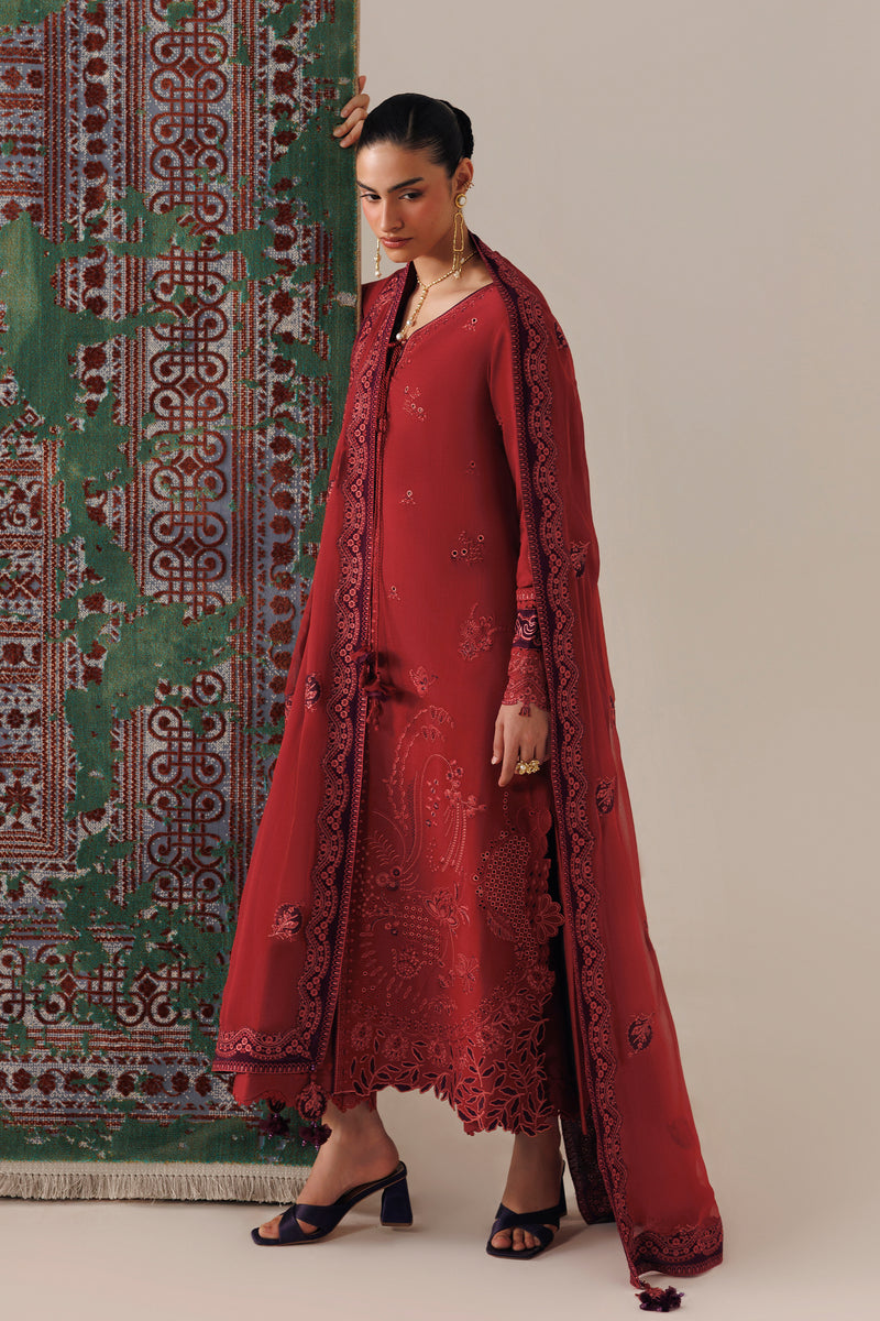 Qalamkar | Q Line Linen 26 | QLW-03 ZAIRA - by Libasekhas UK - Registered Vendor of : Qalamkar - 100% Original Designer Dress