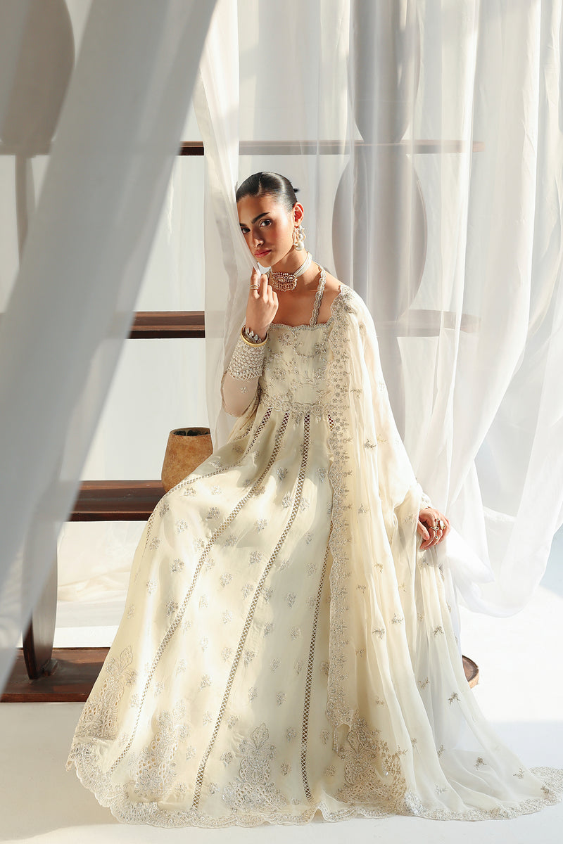 Qalamkar | Chiffon 26 | QCC-07 AMERA - by Libasekhas UK - Registered Vendor of : Qalamkar - 100% Original Designer Dress