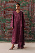 Qalamkar | Q Line Linen 26 | QLW-14 FARWA - by Libasekhas UK - Registered Vendor of : Qalamkar - 100% Original Designer Dress