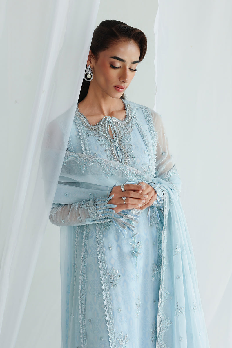 Qalamkar | Chiffon 26 | QCC-08 SONA - by Libasekhas UK - Registered Vendor of : Qalamkar - 100% Original Designer Dress