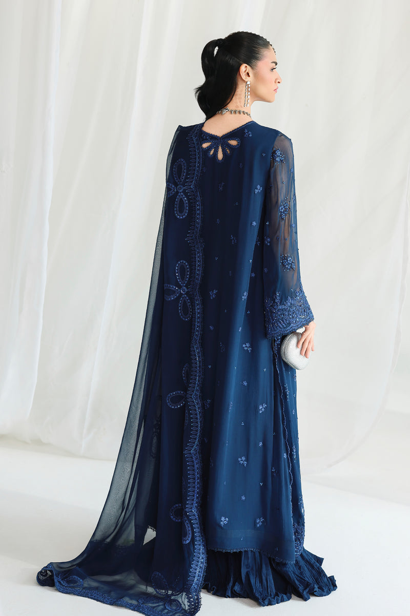 Qalamkar | Chiffon 26 | QCC-02 SHIREEN - by Libasekhas UK - Registered Vendor of : Qalamkar - 100% Original Designer Dress
