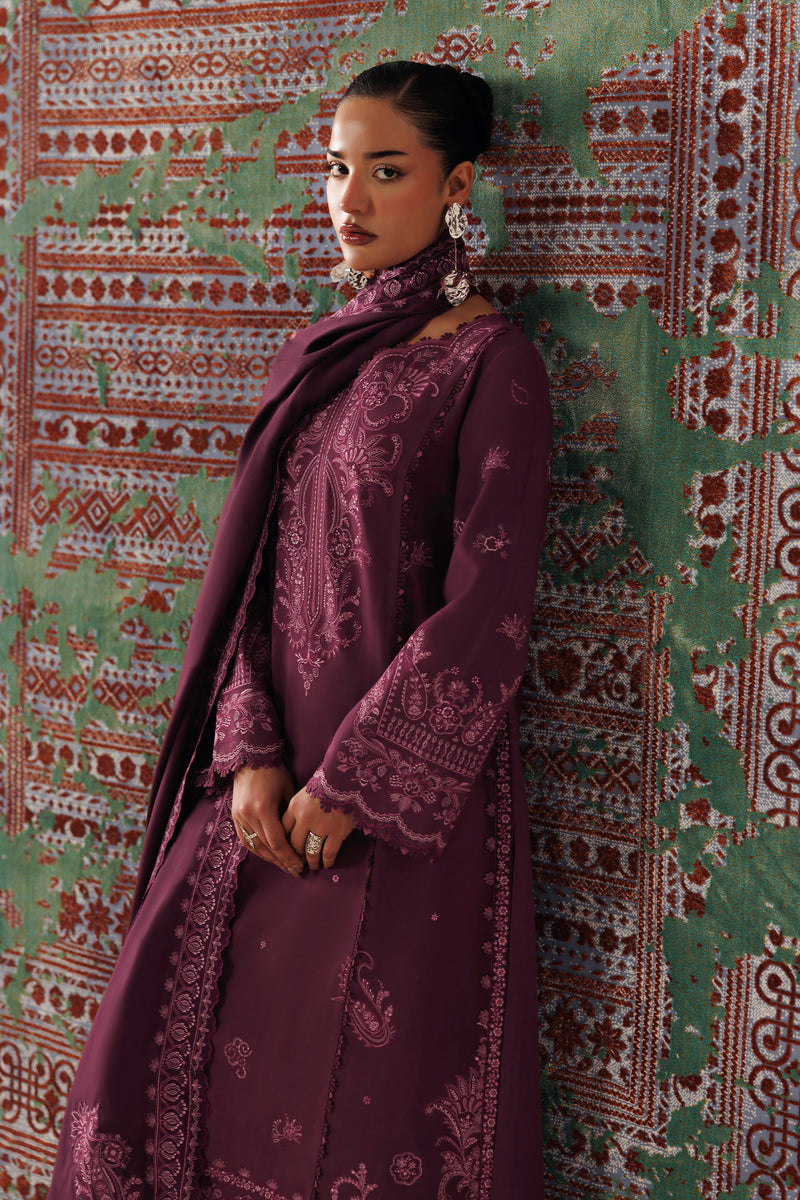 Qalamkar | Q Line Linen 26 | QLW-14 FARWA - by Libasekhas UK - Registered Vendor of : Qalamkar - 100% Original Designer Dress