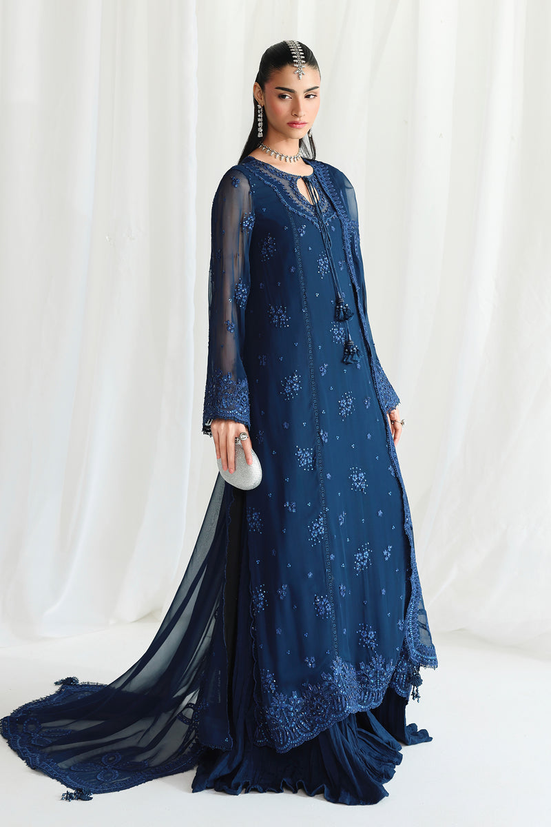 Qalamkar | Chiffon 26 | QCC-02 SHIREEN - by Libasekhas UK - Registered Vendor of : Qalamkar - 100% Original Designer Dress