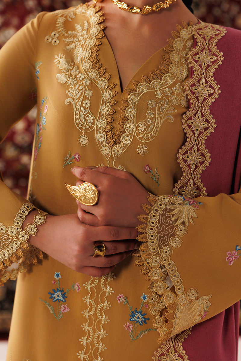 Qalamkar | Q Line Linen 26 | QLW-06 NYRA - by Libasekhas UK - Registered Vendor of : Qalamkar - 100% Original Designer Dress