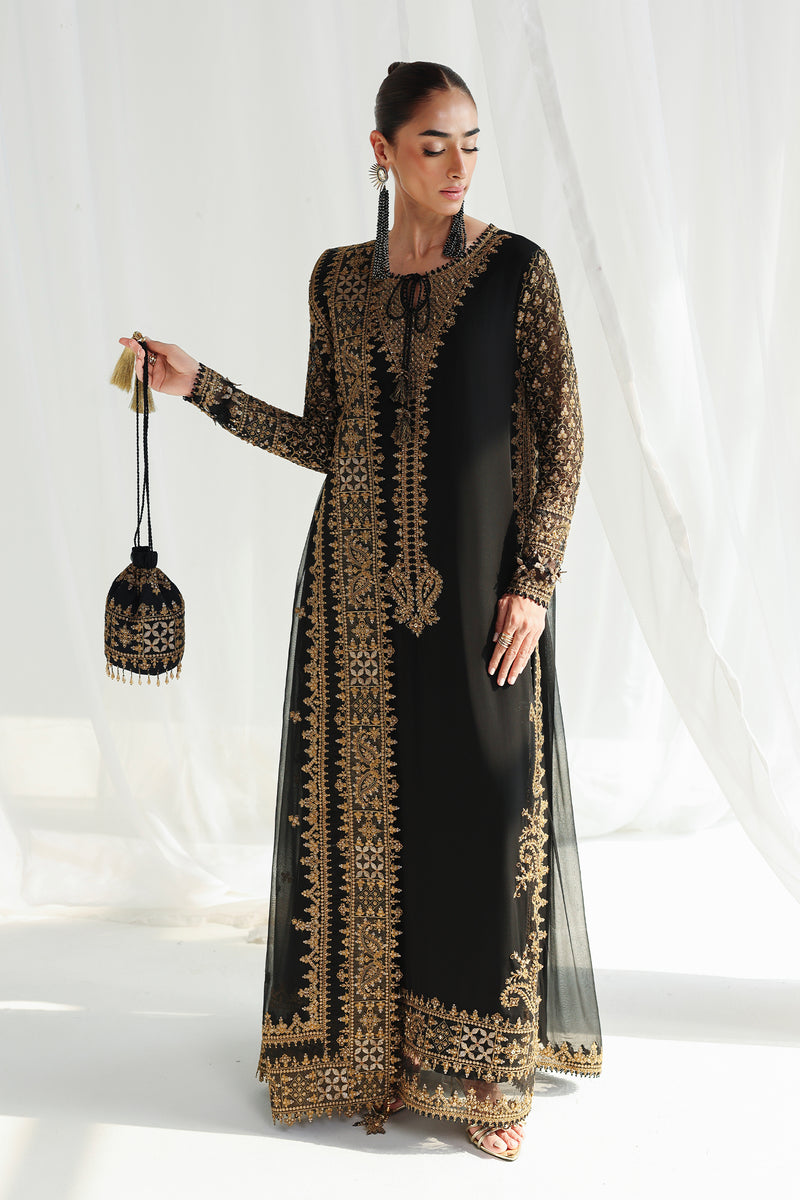 Qalamkar | Chiffon 26 | QCC-06 WALIYA - by Libasekhas UK - Registered Vendor of : Qalamkar - 100% Original Designer Dress