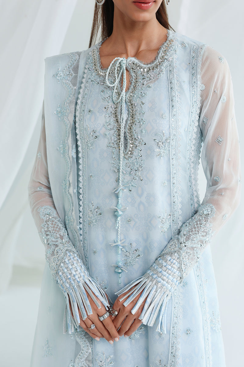 Qalamkar | Chiffon 26 | QCC-08 SONA - by Libasekhas UK - Registered Vendor of : Qalamkar - 100% Original Designer Dress