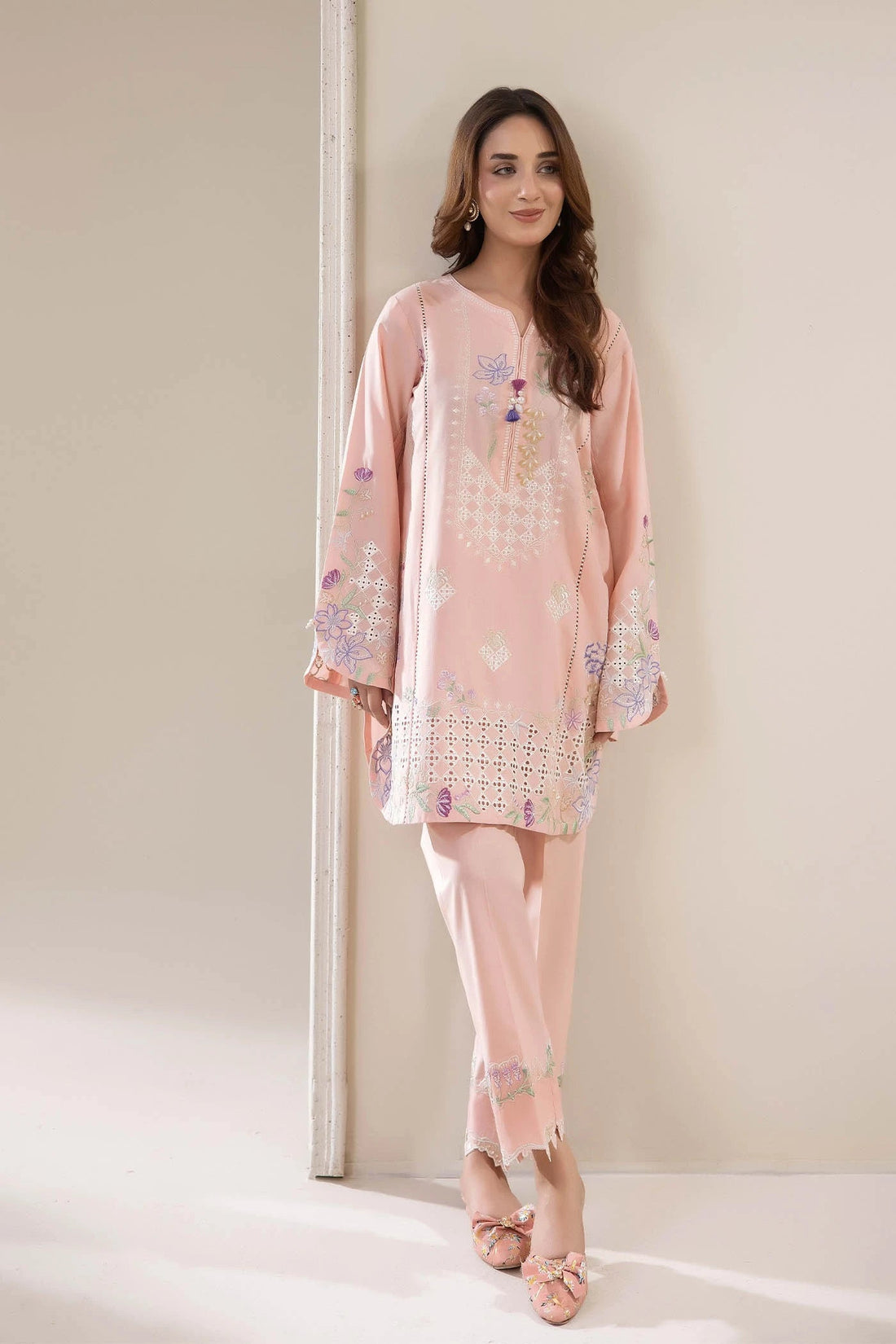 Adans Libas | Embrodiered Co Ord Sets | 4071 - by Libasekhas UK - Registered Vendor of : Adans Libas - 100% Original Designer Dress