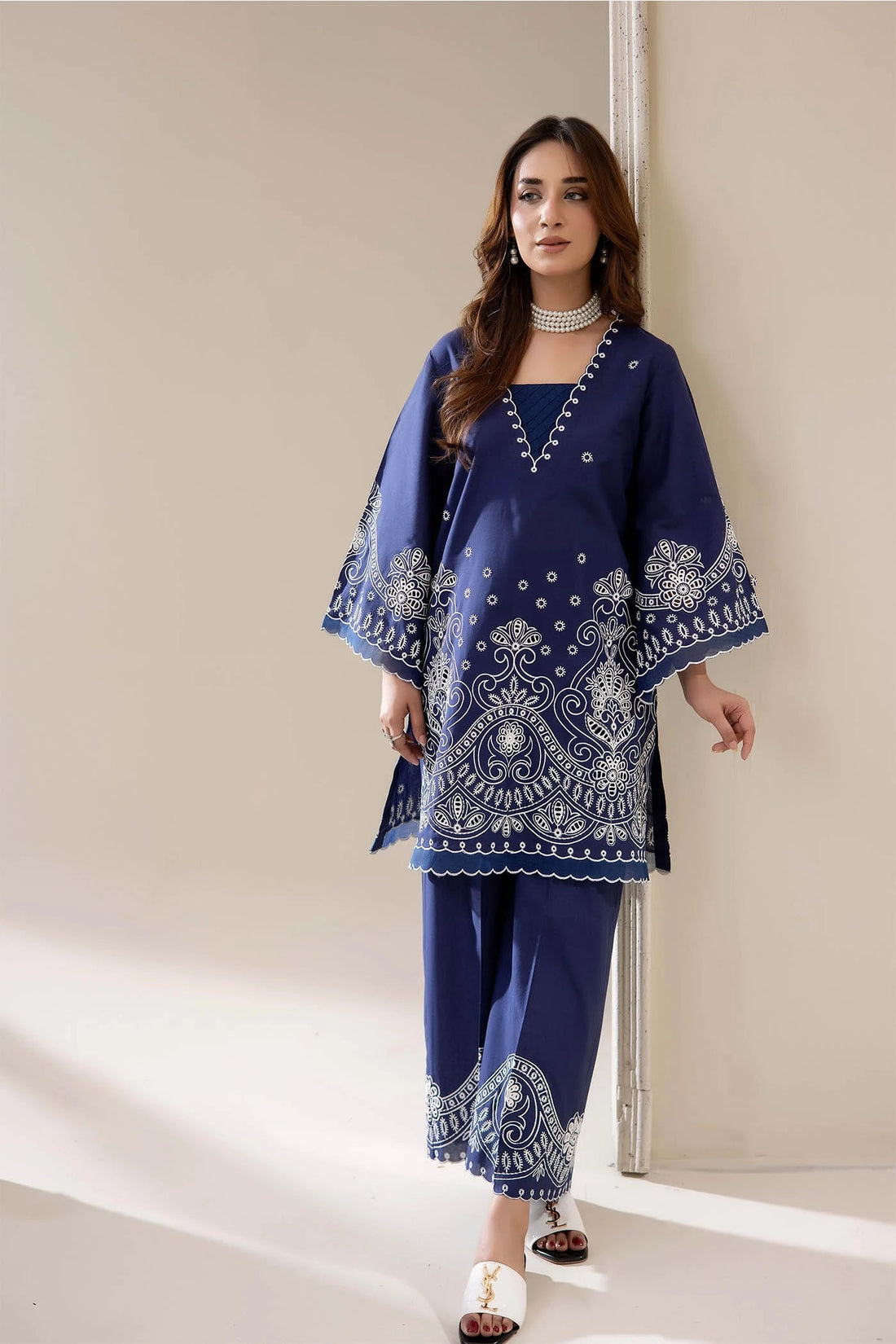 Adans Libas | Embrodiered Co Ord Sets | 4062 - by Libasekhas UK - Registered Vendor of : Adans Libas - 100% Original Designer Dress
