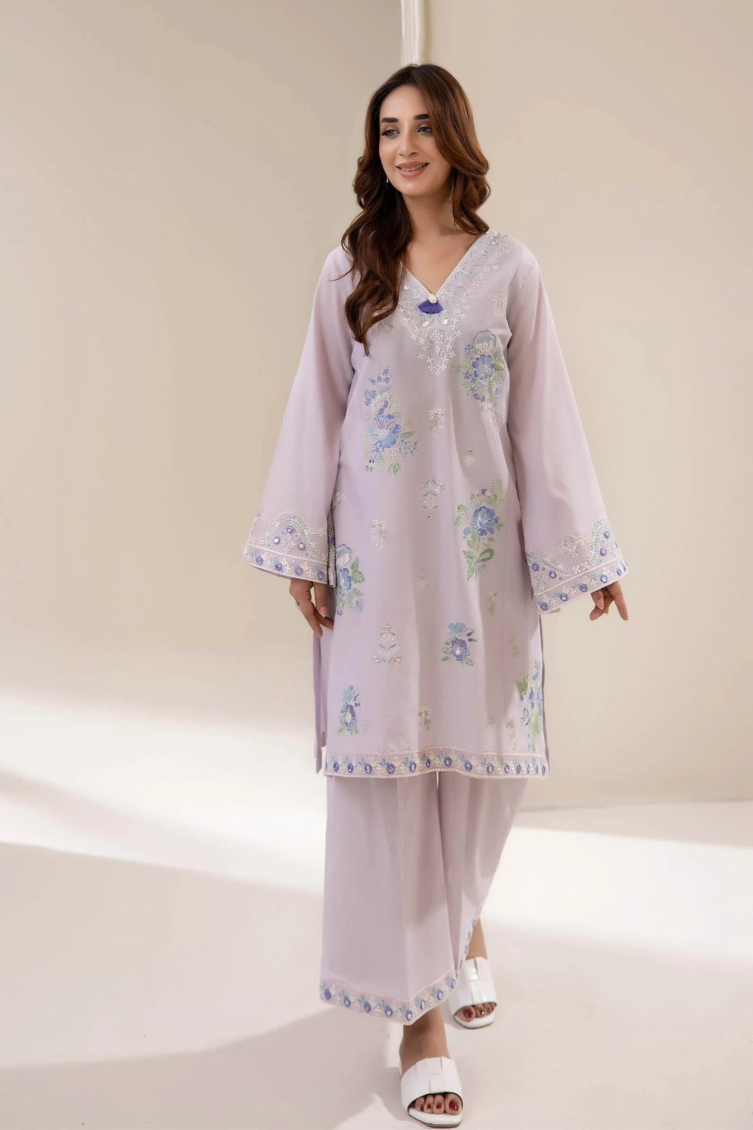 Adans Libas | Embrodiered Co Ord Sets | 4063 - by Libasekhas UK - Registered Vendor of : Adans Libas - 100% Original Designer Dress