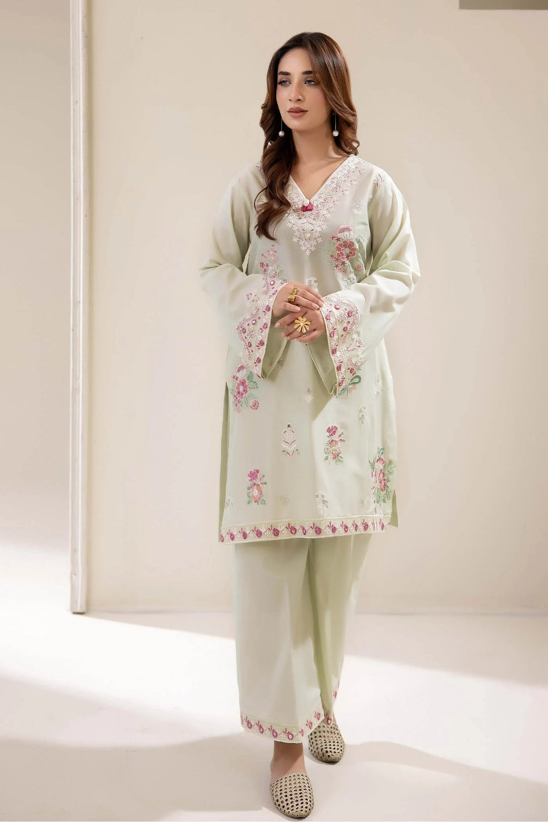 Adans Libas | Embrodiered Co Ord Sets | 4068 - by Libasekhas UK - Registered Vendor of : Adans Libas - 100% Original Designer Dress