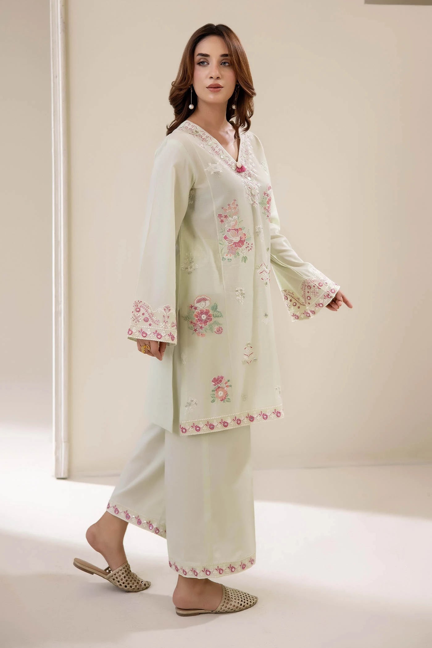 Adans Libas | Embrodiered Co Ord Sets | 4068 - by Libasekhas UK - Registered Vendor of : Adans Libas - 100% Original Designer Dress