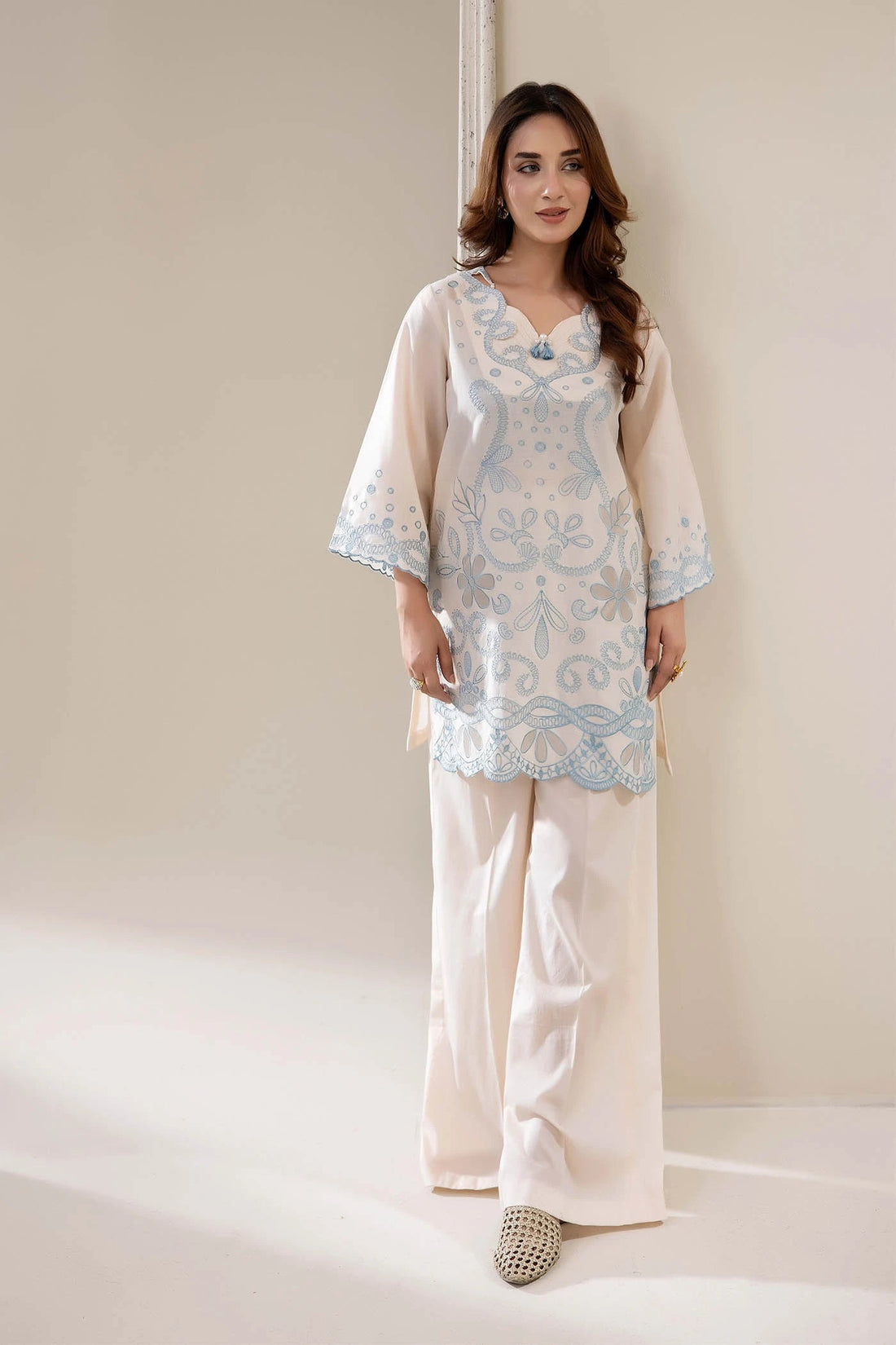 Adans Libas | Embrodiered Co Ord Sets | 4069 - by Libasekhas UK - Registered Vendor of : Adans Libas - 100% Original Designer Dress
