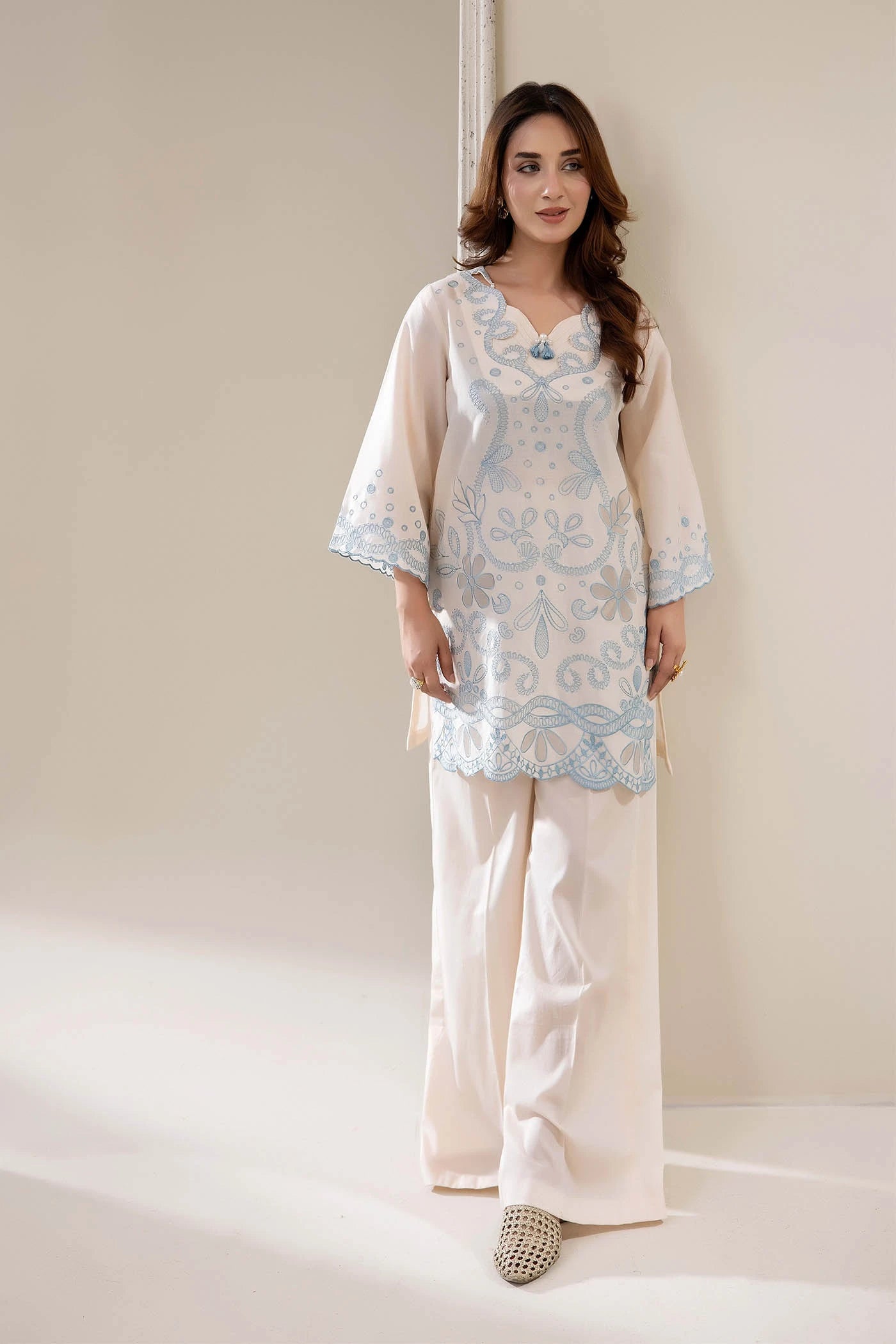 Adans Libas | Embrodiered Co Ord Sets | 4069 - by Libasekhas UK - Registered Vendor of : Adans Libas - 100% Original Designer Dress