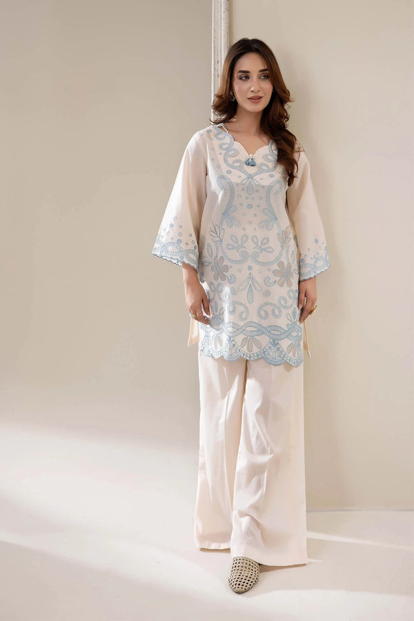 Adans Libas | Embrodiered Co Ord Sets | 4069 - by Libasekhas UK - Registered Vendor of : Adans Libas - 100% Original Designer Dress