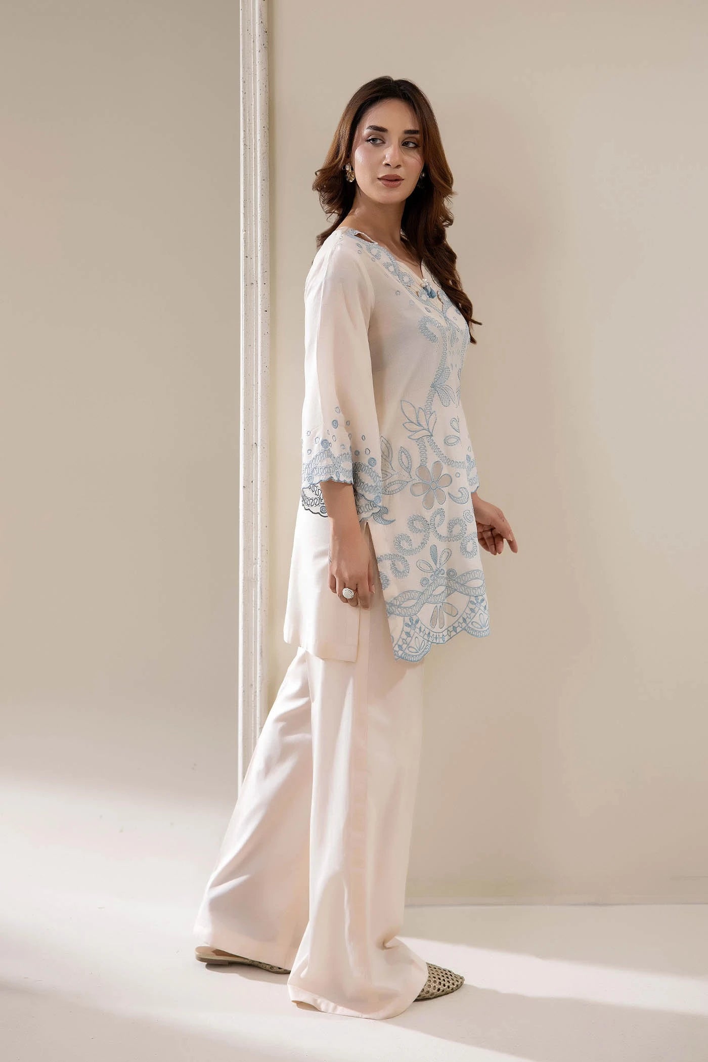 Adans Libas | Embrodiered Co Ord Sets | 4069 - by Libasekhas UK - Registered Vendor of : Adans Libas - 100% Original Designer Dress