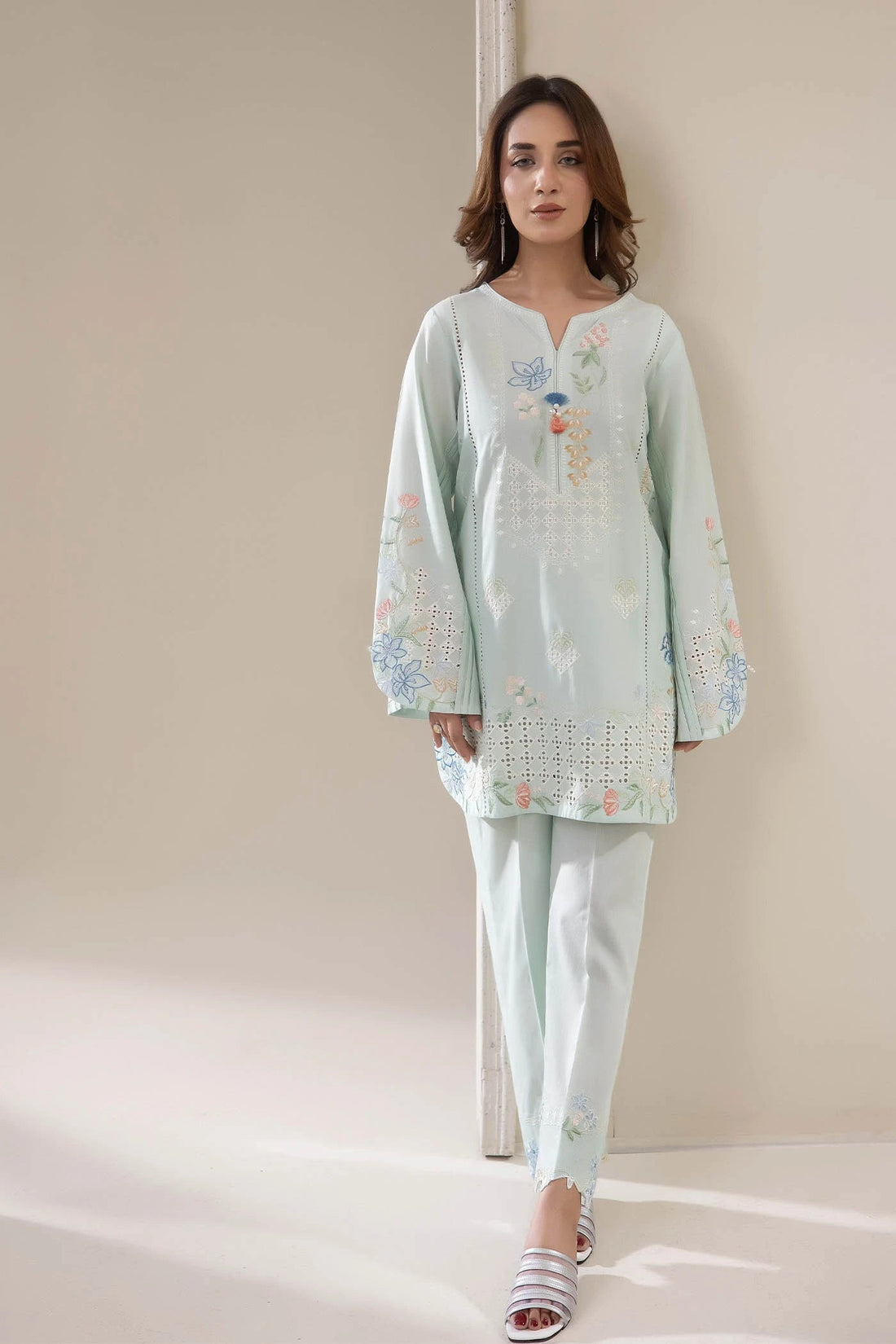 Adans Libas | Embrodiered Co Ord Sets | 4070 - by Libasekhas UK - Registered Vendor of : Adans Libas - 100% Original Designer Dress