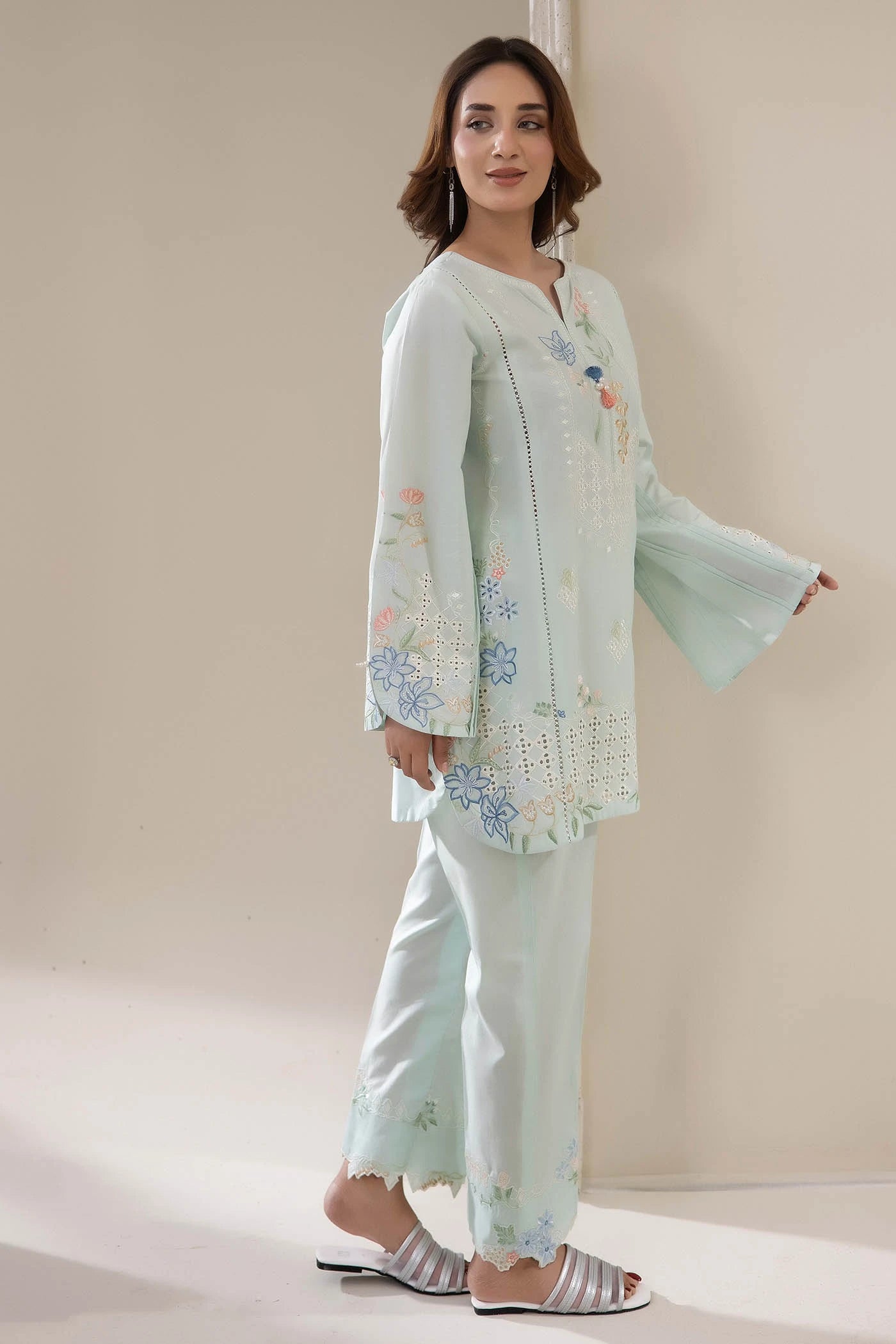 Adans Libas | Embrodiered Co Ord Sets | 4070 - by Libasekhas UK - Registered Vendor of : Adans Libas - 100% Original Designer Dress