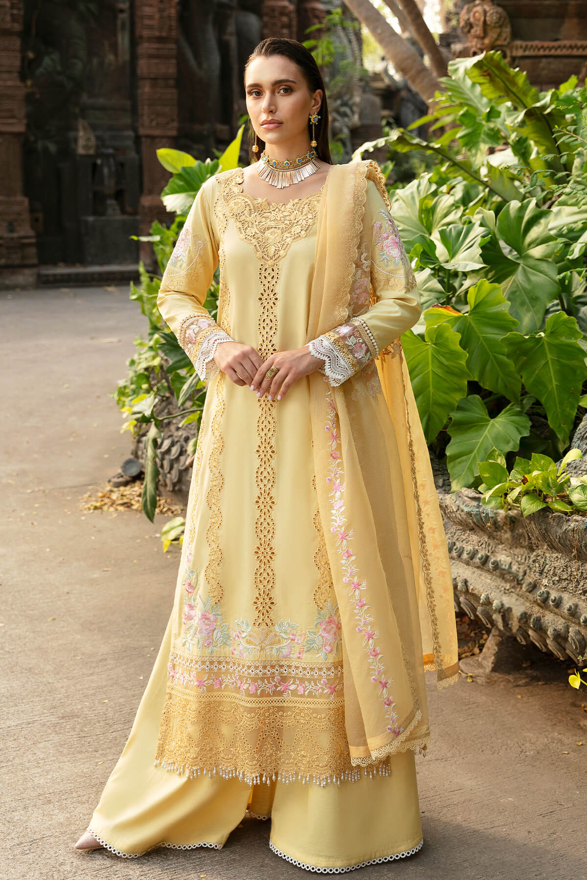 Imrozia Premium | Reve Luxury Lawn | S.L 59 Solene - by - Libasekhas UK - Registered Vendor of : Imrozia Premium - 100% Original Designer Dresss