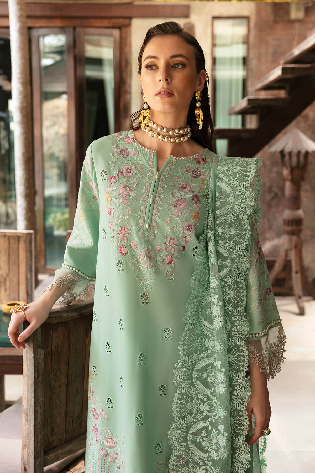 Imrozia Premium | Reve Luxury Lawn | S.L 64 Maya - by - Libasekhas UK - Registered Vendor of : Imrozia Premium - 100% Original Designer Dresss