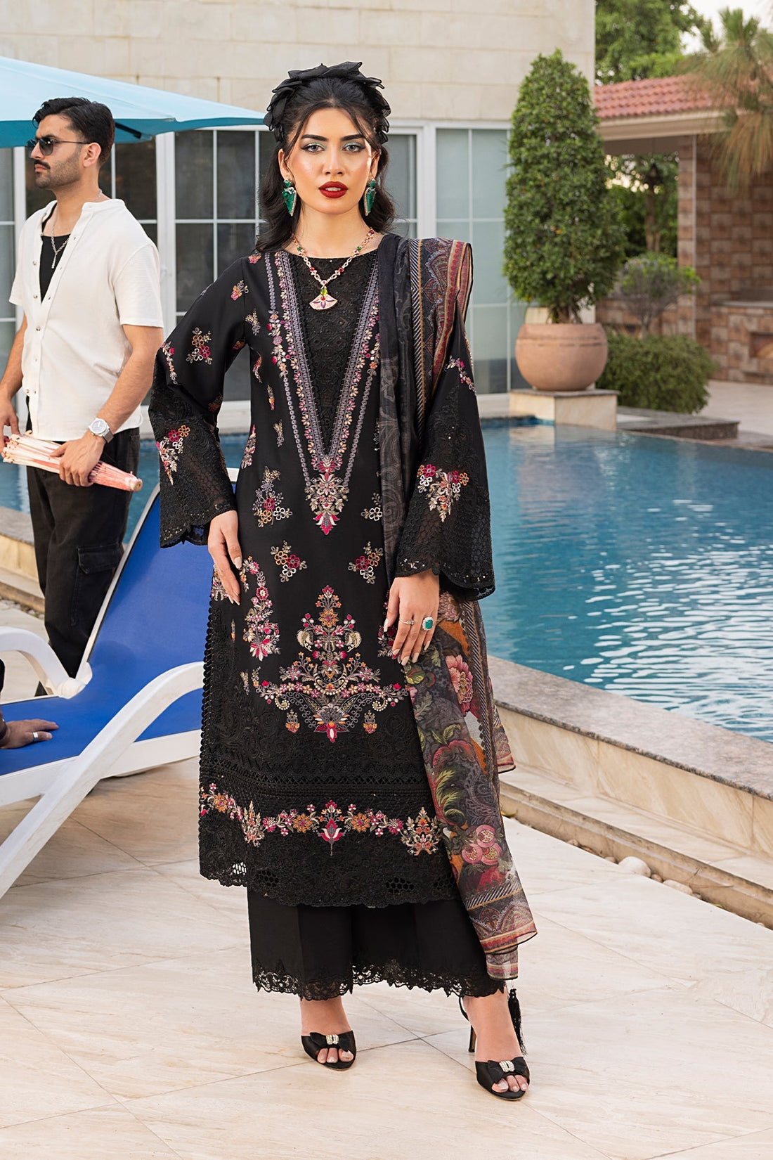 Imrozia Premium | Rang e Bahar | IP-132 HAZEL - by - Libasekhas UK - Registered Vendor of : Imrozia Premium - 100% Original Designer Dresss