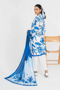 Ittehad | Printed Lawn 24 | IP3P10-3PS-BLU - by - Libasekhas UK - Registered Vendor of : Ittehad - 100% Original Designer Dresss