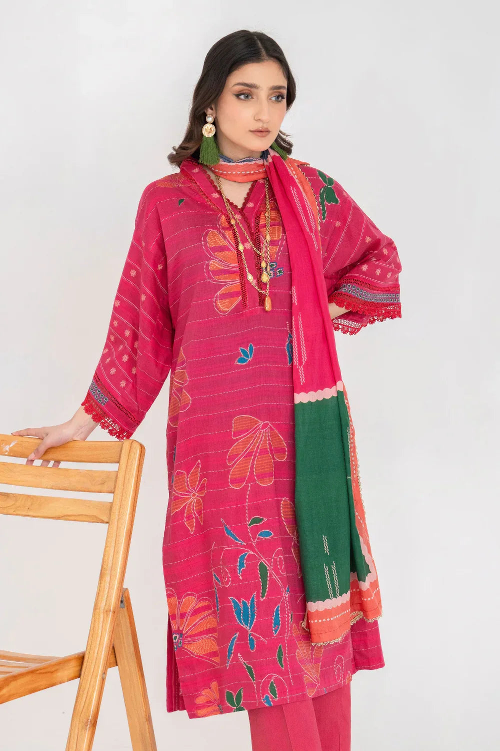Ittehad | Printed Lawn 24 | IP3P01-3PS-DPK - by - Libasekhas UK - Registered Vendor of : Ittehad - 100% Original Designer Dresss
