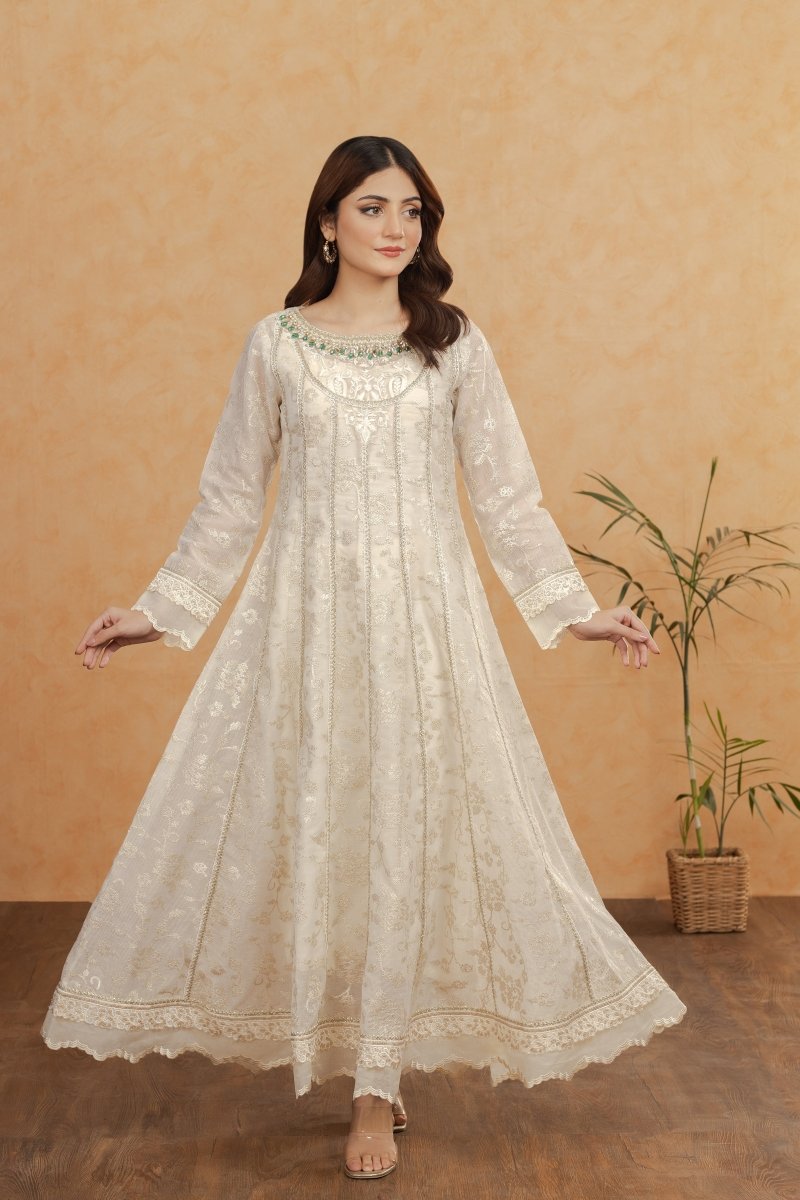 Panache | Pret | Ivory Forest - by - Libasekhas UK - Registered Vendor of : Panache By Mona - 100% Original Designer Dresss