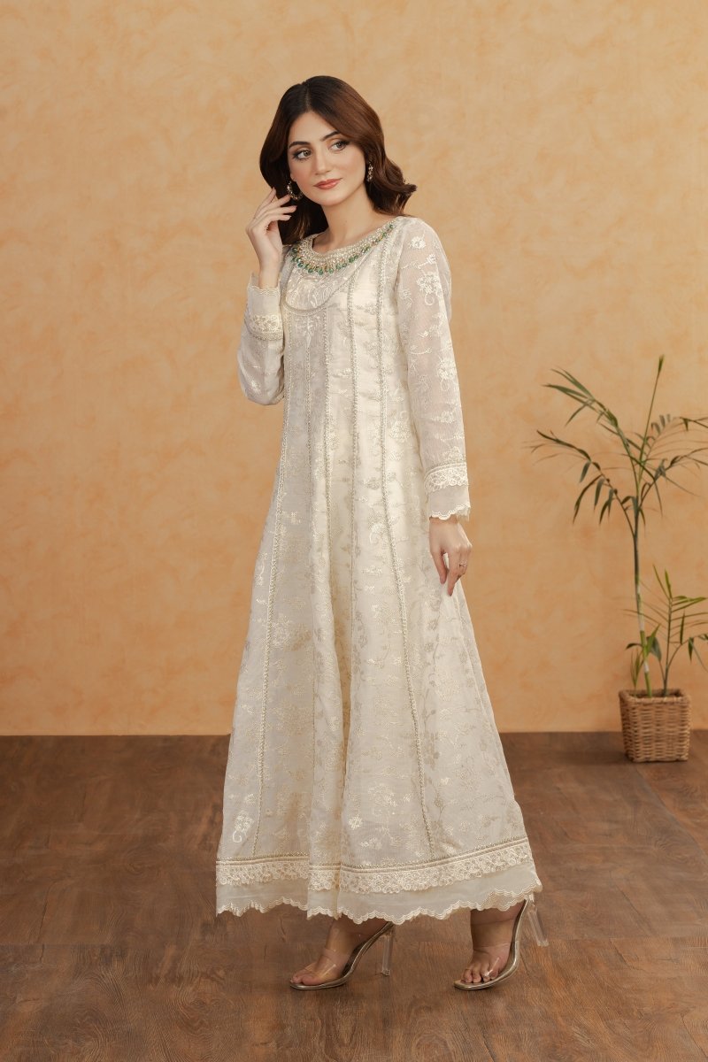 Panache | Pret | Ivory Forest - by - Libasekhas UK - Registered Vendor of : Panache By Mona - 100% Original Designer Dresss