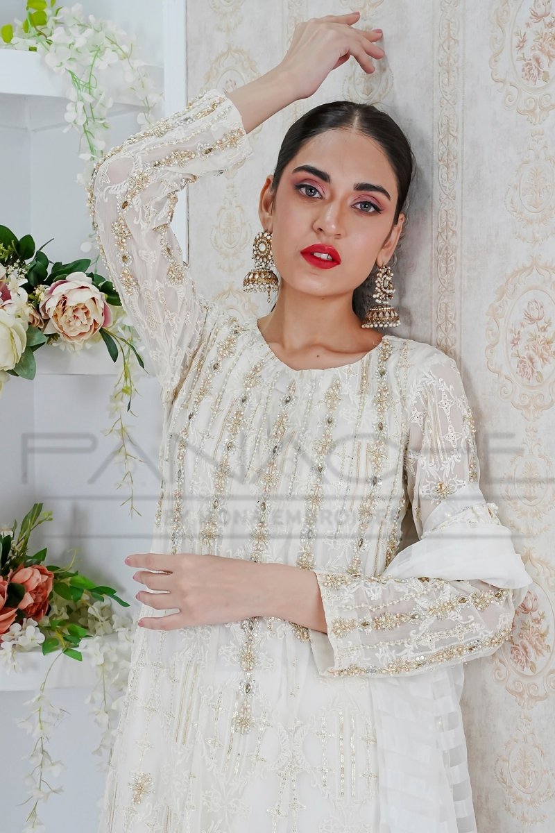 Panache | Pret | Ivory Vogue - by - Libasekhas UK - Registered Vendor of : Panache By Mona - 100% Original Designer Dresss