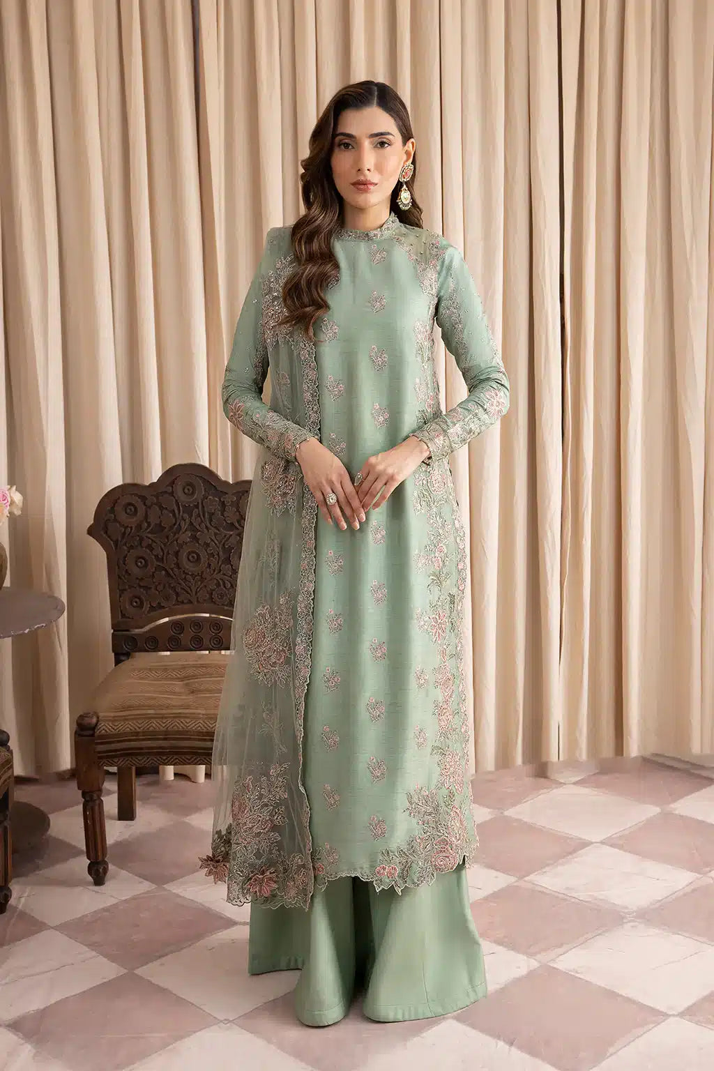 Iznik | Festive Raw Silk 23 | IRS-01 SUAVE - by - Libasekhas UK - Registered Vendor of : Iznik - 100% Original Designer Dresss