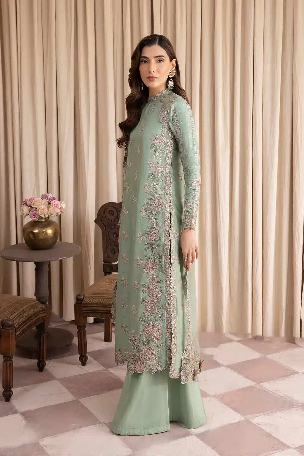 Iznik | Festive Raw Silk 23 | IRS-01 SUAVE - by - Libasekhas UK - Registered Vendor of : Iznik - 100% Original Designer Dresss