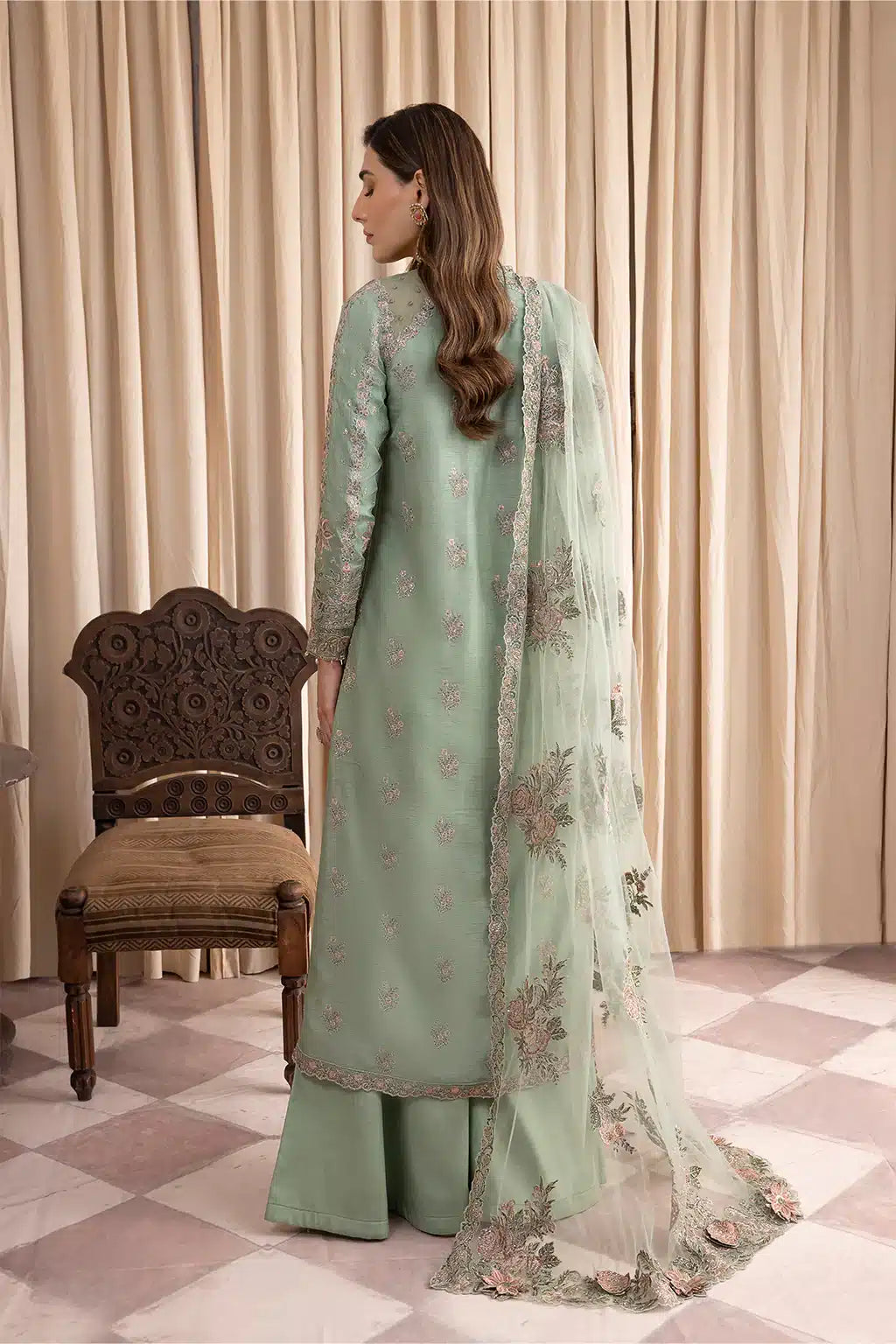 Iznik | Festive Raw Silk 23 | IRS-01 SUAVE - by - Libasekhas UK - Registered Vendor of : Iznik - 100% Original Designer Dresss