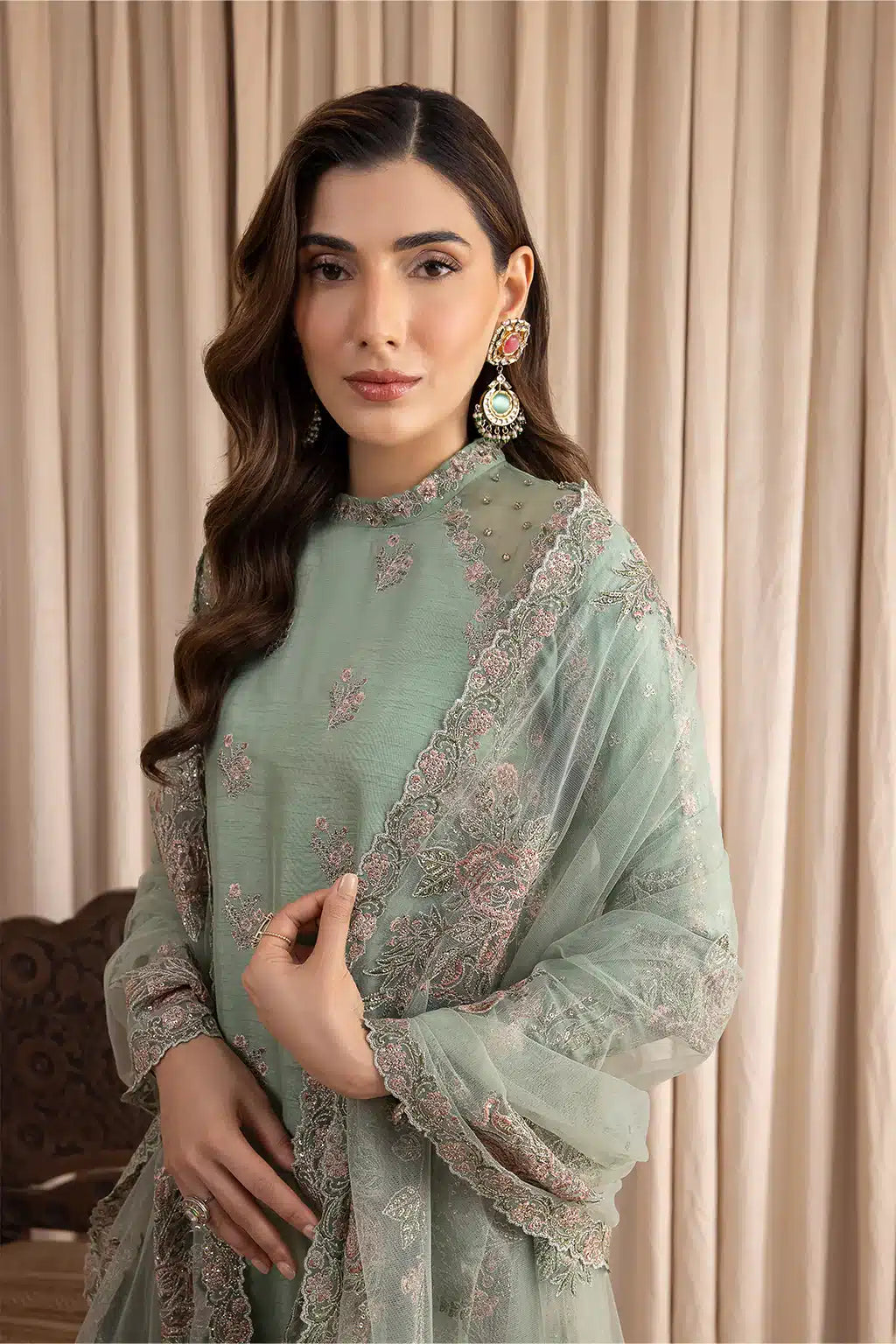 Iznik | Festive Raw Silk 23 | IRS-01 SUAVE - by - Libasekhas UK - Registered Vendor of : Iznik - 100% Original Designer Dresss