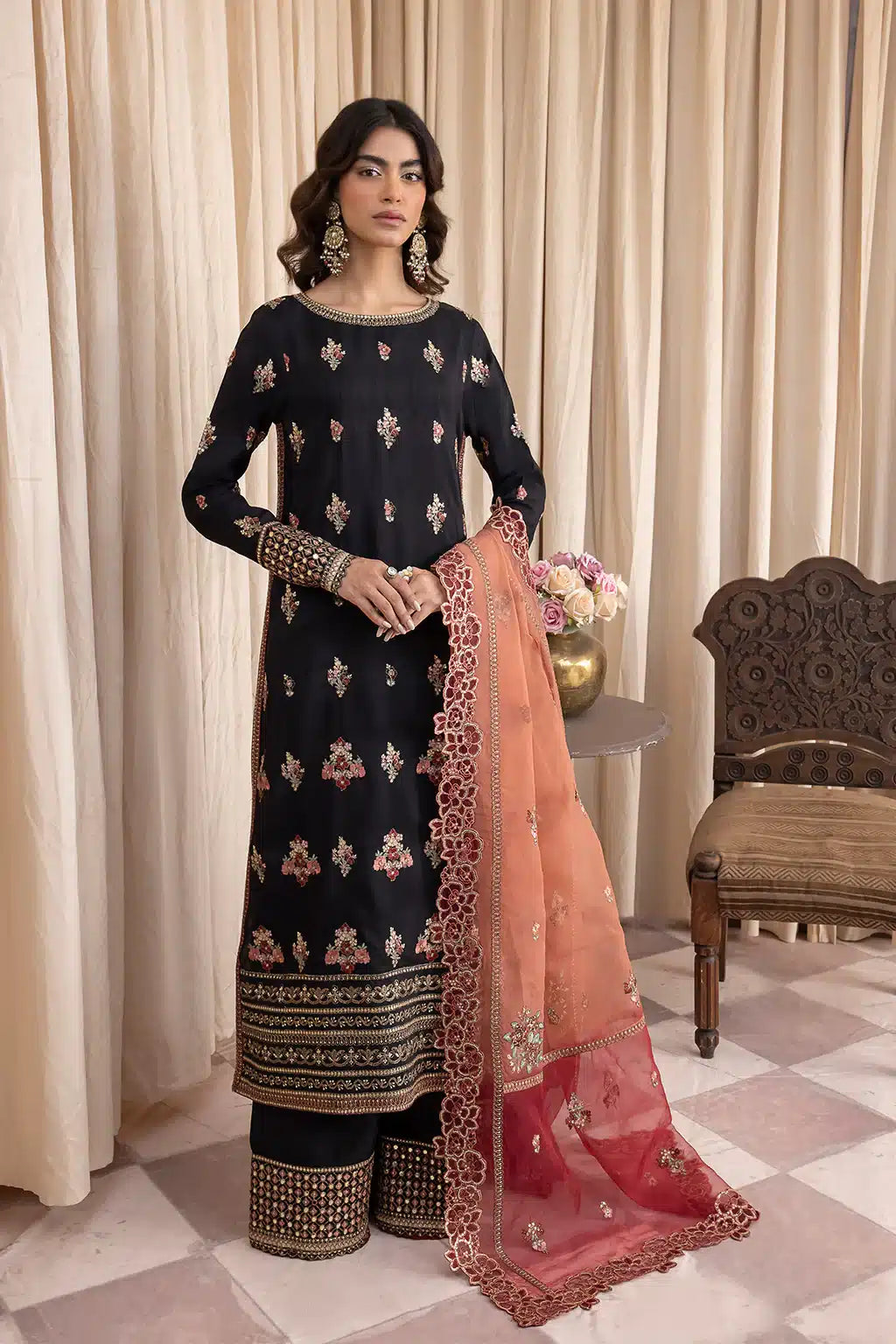 Iznik | Festive Raw Silk 23 | IRS-02 ELIXIR - by - Libasekhas UK - Registered Vendor of : Iznik - 100% Original Designer Dresss