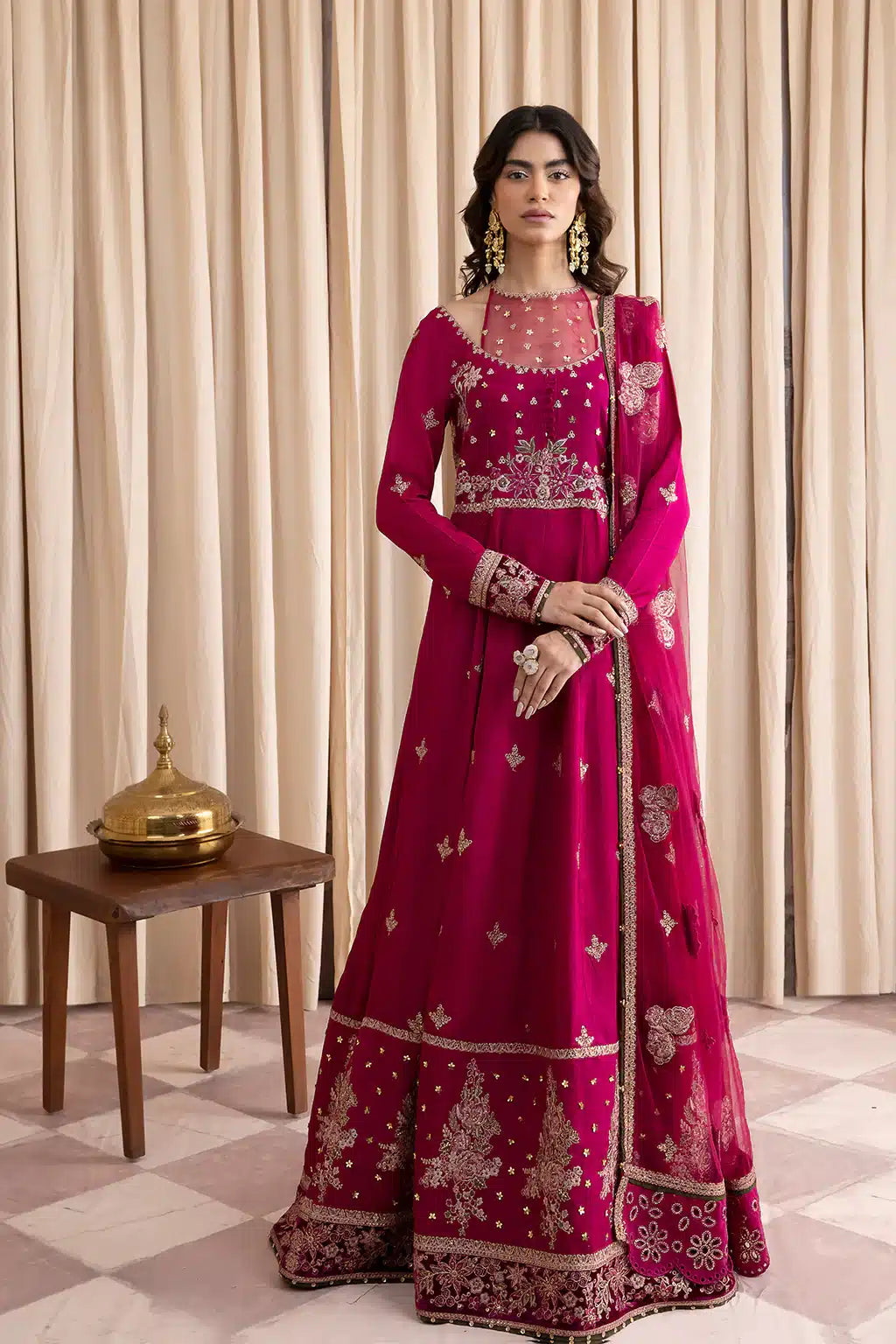 Iznik | Festive Raw Silk 23 | IRS-05 OPULENCE - by - Libasekhas UK - Registered Vendor of : Iznik - 100% Original Designer Dresss