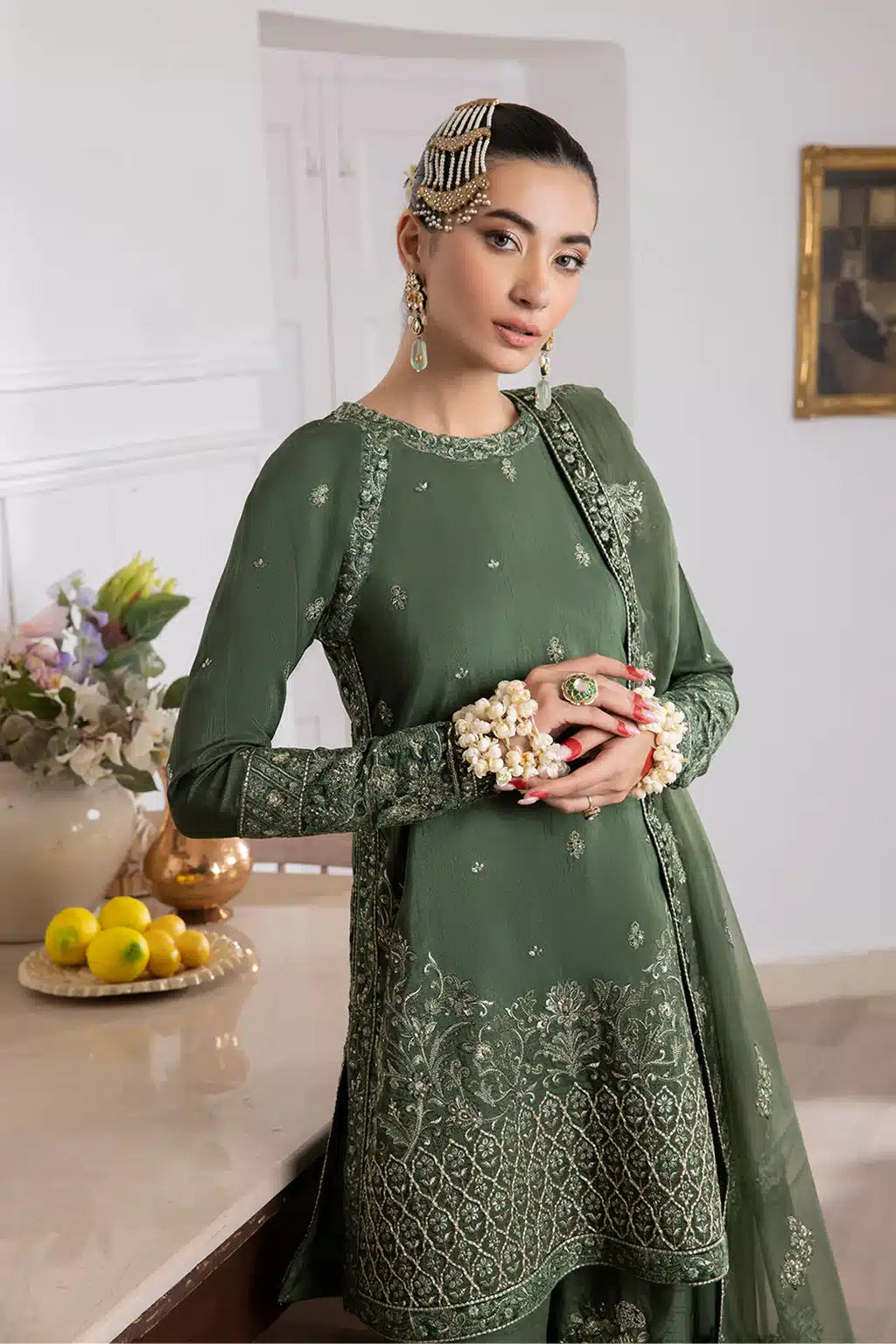 Iznik | Festive Raw Silk 23 | IRS-04 IDYLLIC - by - Libasekhas UK - Registered Vendor of : Iznik - 100% Original Designer Dresss