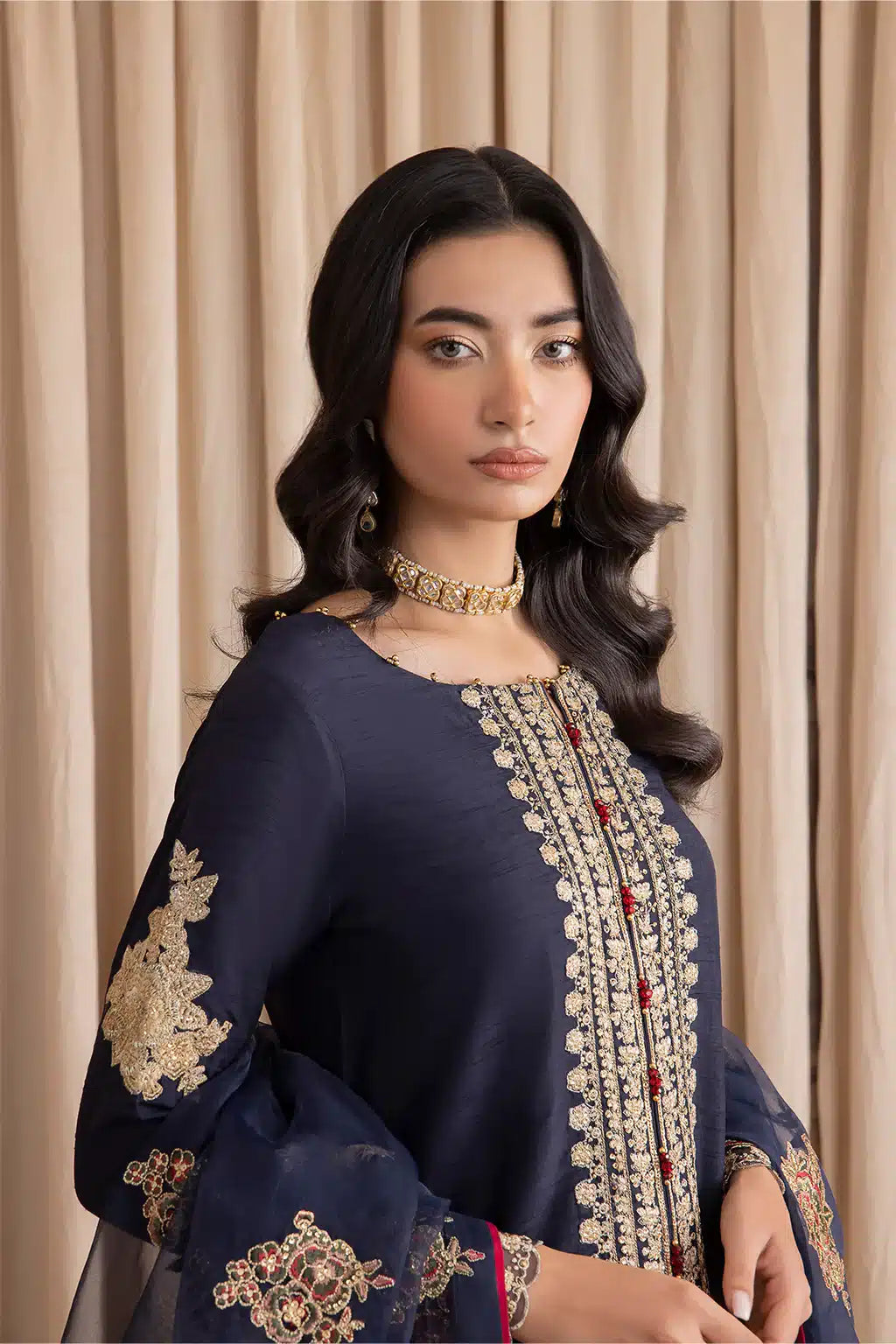Iznik | Festive Raw Silk 23 | IRS-07 ZENITH - by - Libasekhas UK - Registered Vendor of : Iznik - 100% Original Designer Dresss