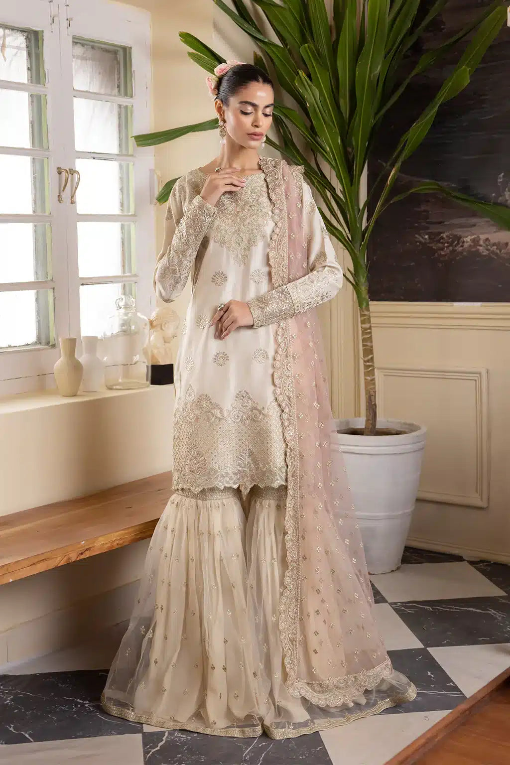 Iznik | Festive Raw Silk 23 | IRS-06 SCINTILLA - by - Libasekhas UK - Registered Vendor of : Iznik - 100% Original Designer Dresss