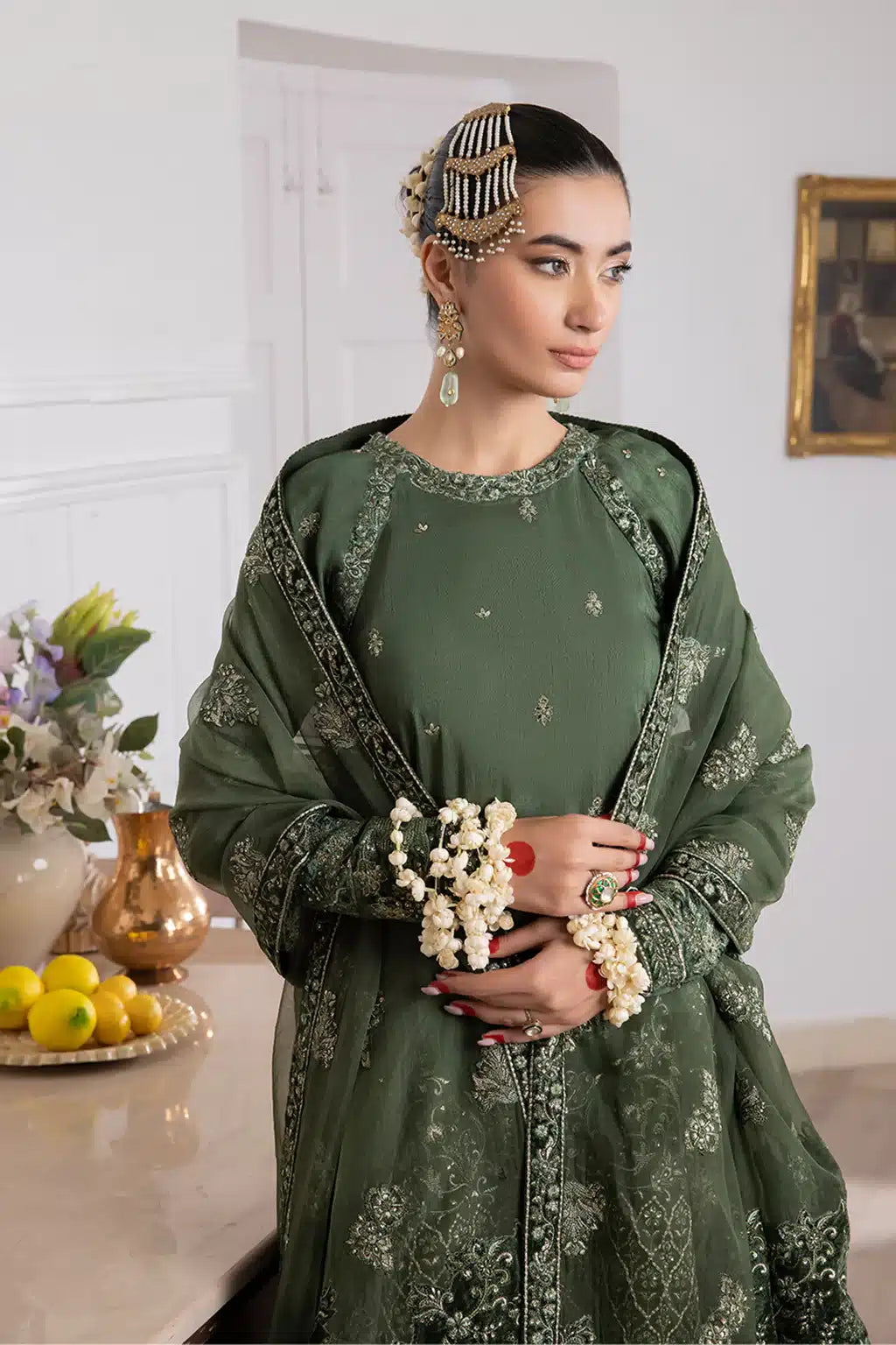 Iznik | Festive Raw Silk 23 | IRS-04 IDYLLIC - by - Libasekhas UK - Registered Vendor of : Iznik - 100% Original Designer Dresss