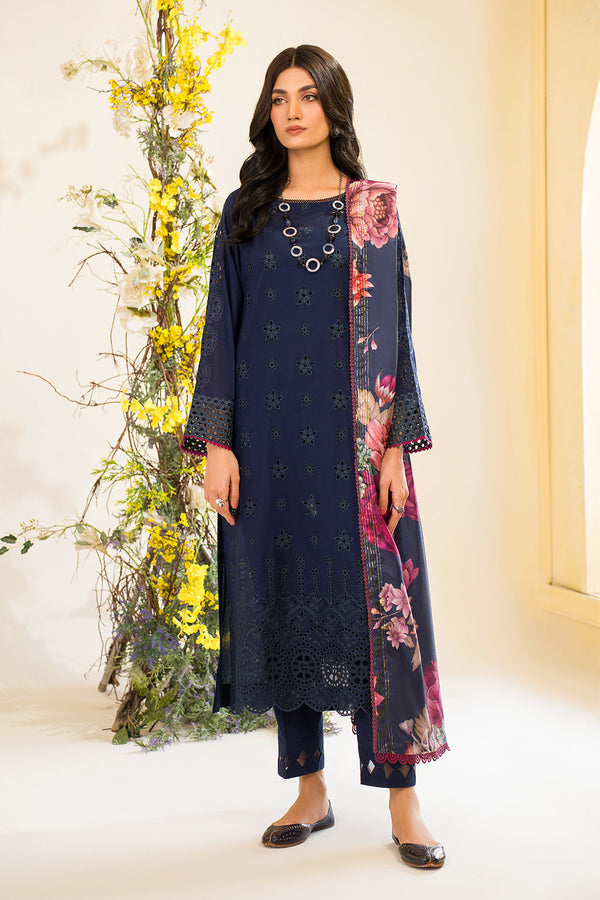 Iznik | Lawnkari 24 | UE-163 BLOOMEASE - by - Libasekhas UK - Registered Vendor of : Iznik - 100% Original Designer Dresss