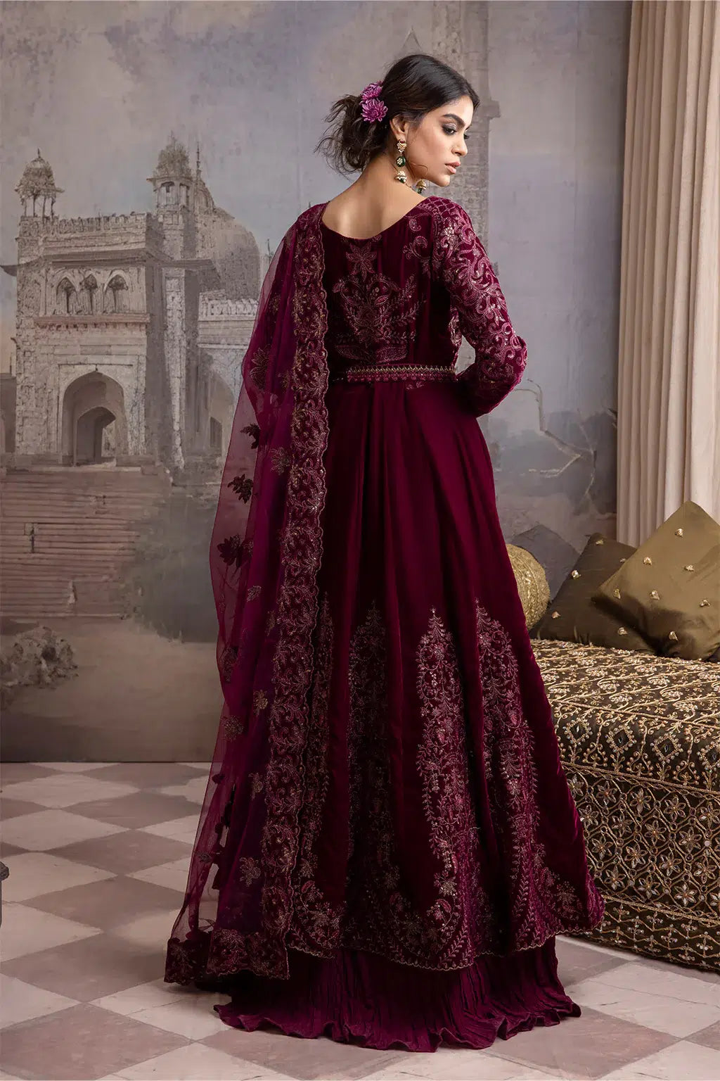 Iznik | Festive Velvet 23 | IV-33 MAHSA - by - Libasekhas UK - Registered Vendor of : Iznik - 100% Original Designer Dresss