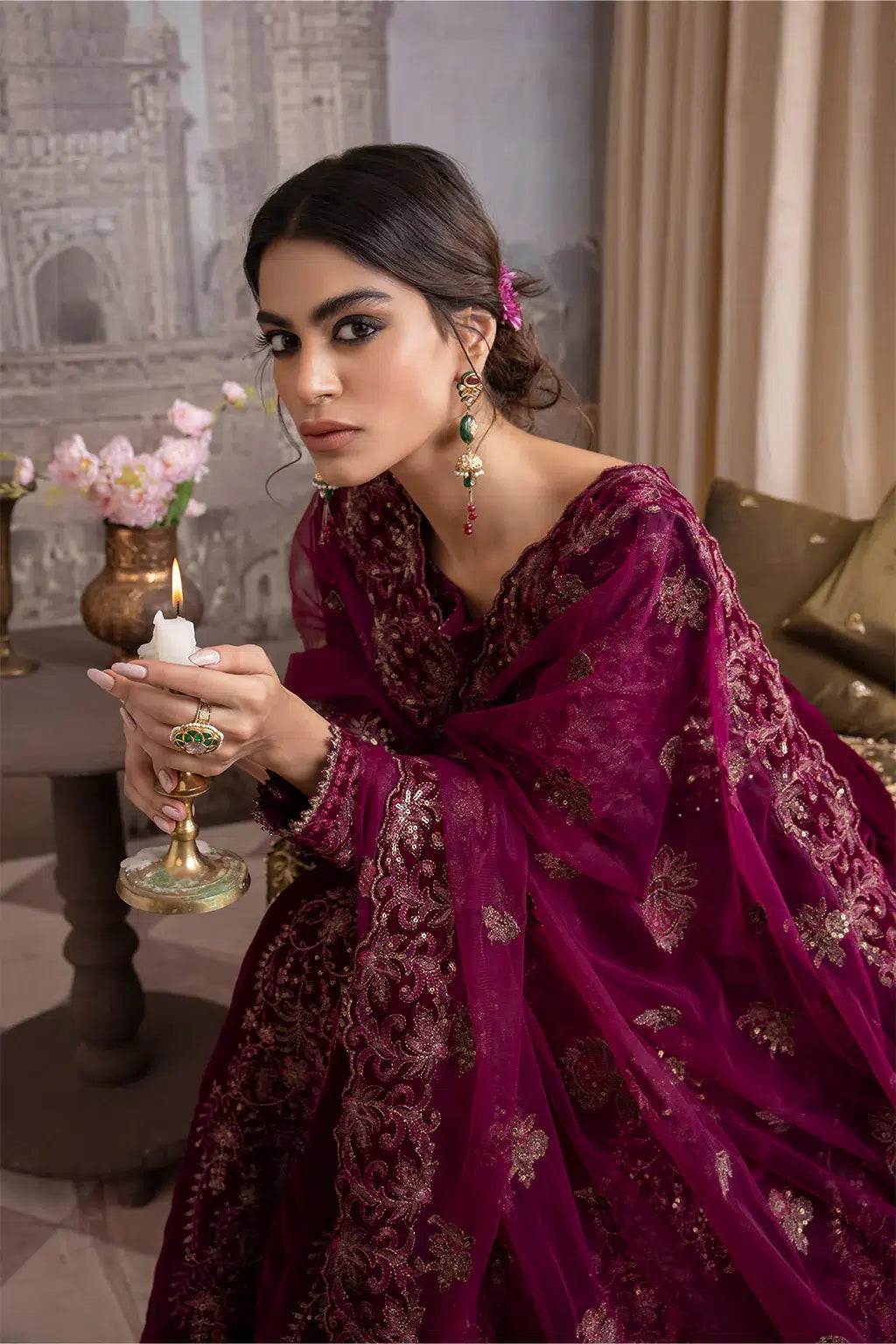 Iznik | Festive Velvet 23 | IV-33 MAHSA - by - Libasekhas UK - Registered Vendor of : Iznik - 100% Original Designer Dresss